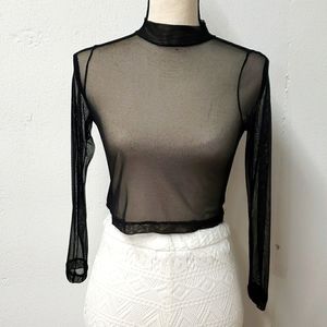 Mesh crop Top